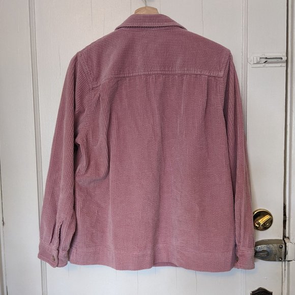 L.L. Bean Women's Comfort Corduroy Relaxed Shirt, Size M petite - Picture 4 of 4